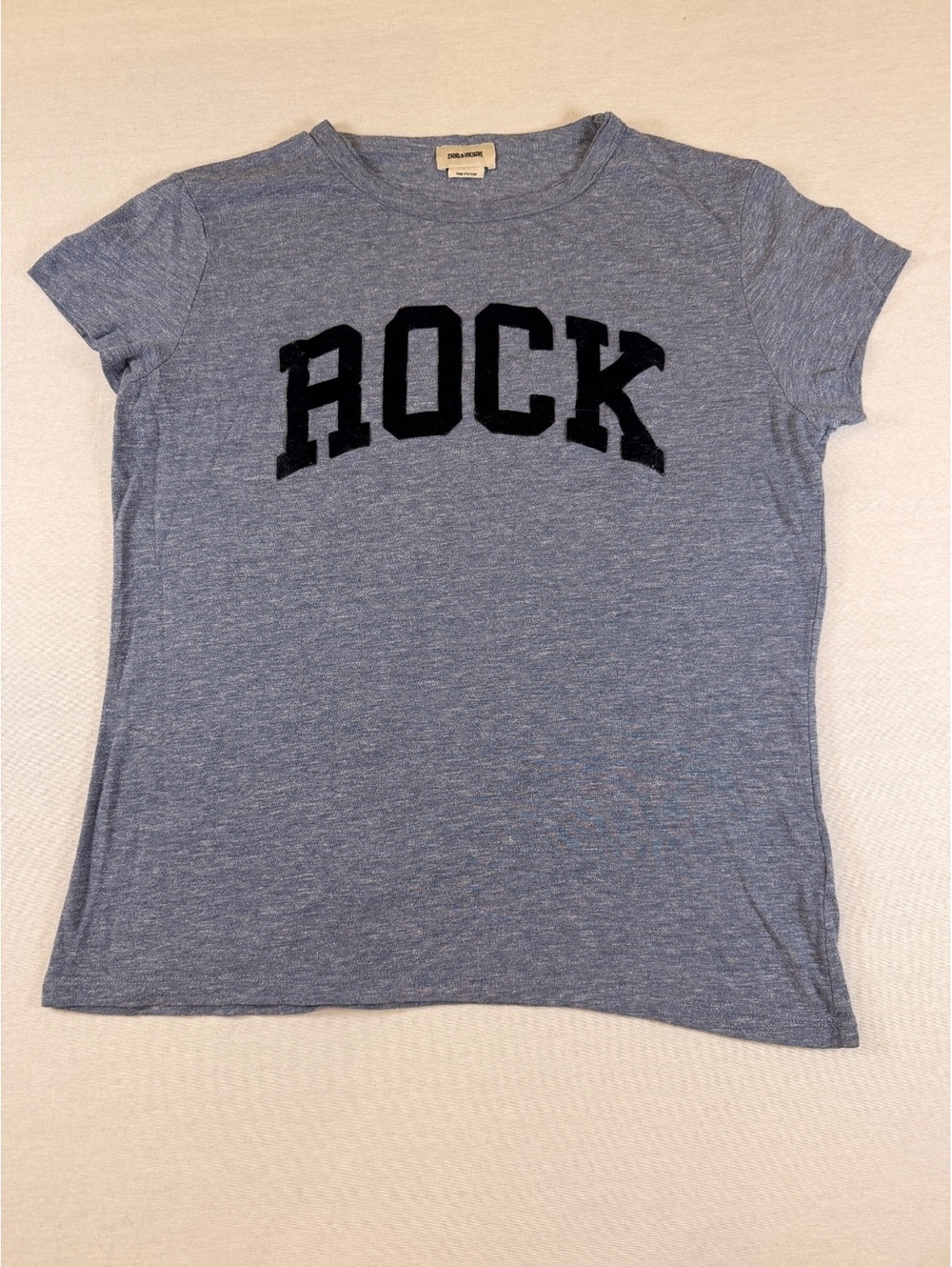 Zadig & Voltaire Walk Chine ROCK blue short sleeve T-shirt